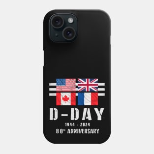 1944 D-Day 2024 80th Anniversary Normandy Phone Case