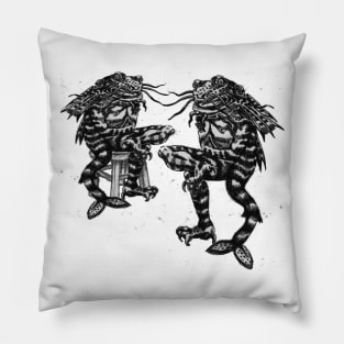 the elders at ease in the amygdala Pillow