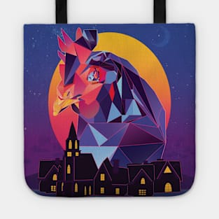 Vaporwave Chicken Low Poly Tote