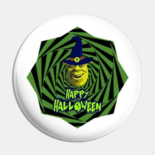 Funny Halloween Shrek Pin