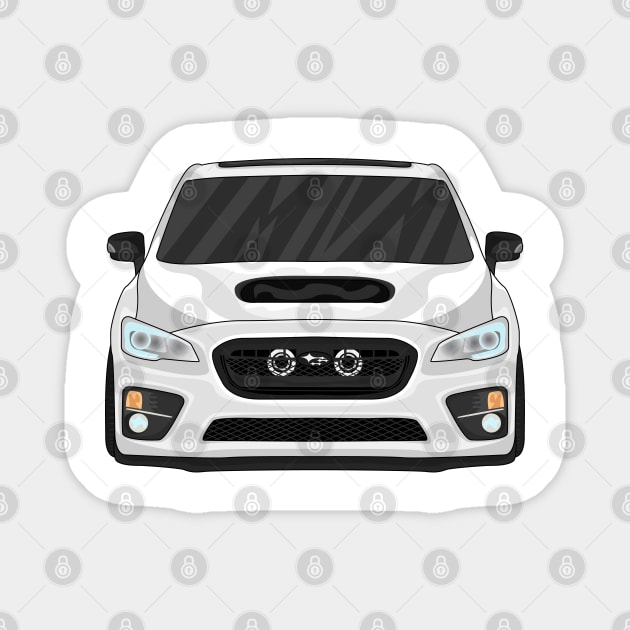 WRX WHITE Magnet by VENZ0LIC