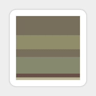 A unique variety of Purplish Brown, Grey Brown, Camouflage Green, Putty and Artichoke stripes. Magnet