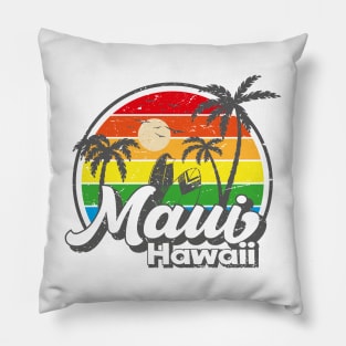 Vintage 80s Maui Hawaii Pillow