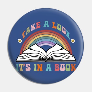 Take A Look It’s In A Book 3 Pin