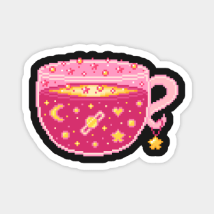 Tea Pixel Art Magnet