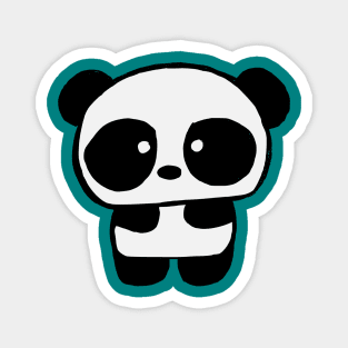 Cute Baby Panda - Teal Magnet