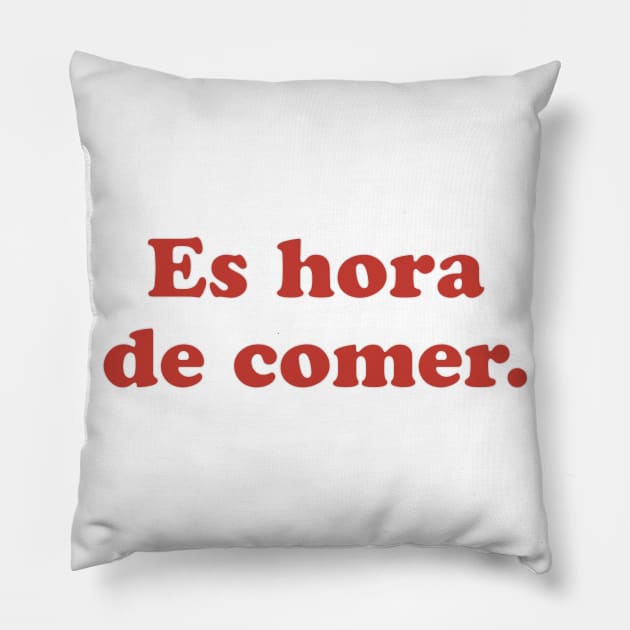 Es hora de comer Pillow by Perpetual Brunch