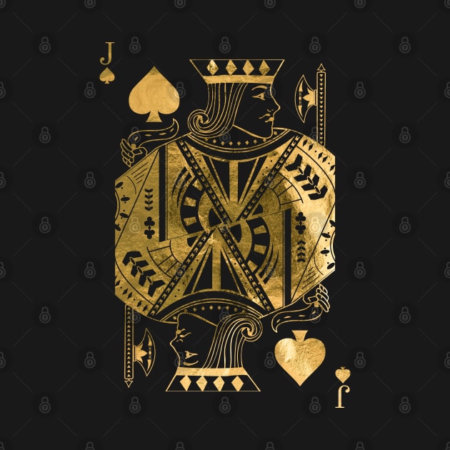 Jack Pikes - Golden playing cards by GreekTavern