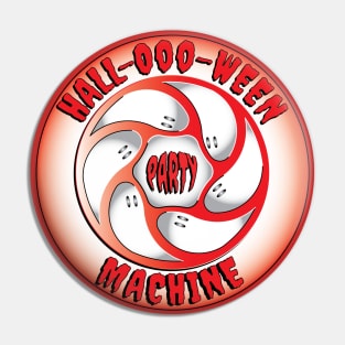 Halloween Party Machine Motif Pin