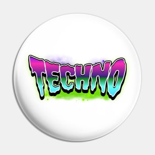 TECHNO  - Toxic Slime (pink/purple/lime) Pin