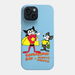 Courageous Cat and Minute Mouse Phone Case