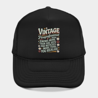 Paraprofessional Educator Intervention Teacher Hat