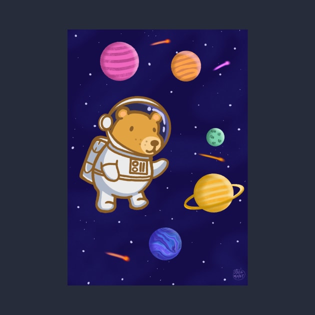 Maurice The Bear - Astronaut by KatiaMart