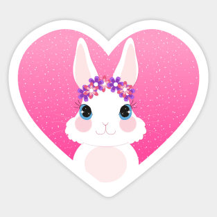 bunny, bunny stickers, bunny notebook, cute bunny stickers, love stickers,  friendship stickers, kawaii stickers, heart stickers, love stickers, kids  stickers Sticker for Sale by quotefactory