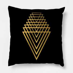 Cool golden Geometry design Pillow