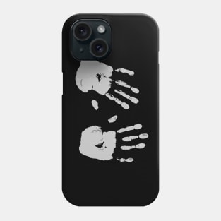 Double Face Palm Graphic Typography White Design Phone Case