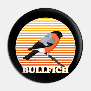 Bullfinch Bird Watching Birding Ornithologist Gift Pin