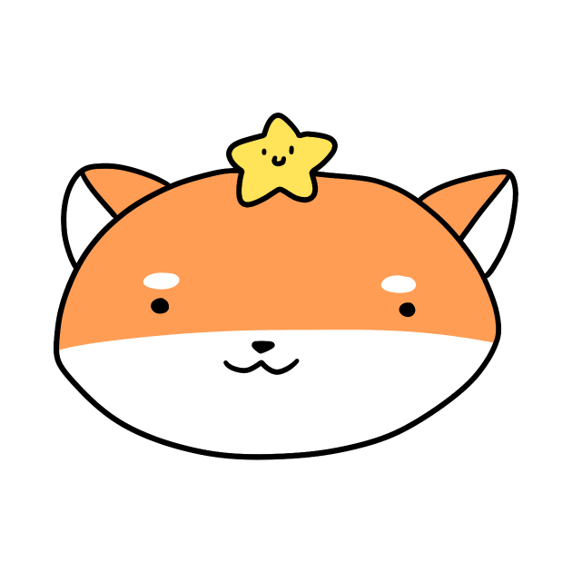 Star Shiba Face by saradaboru