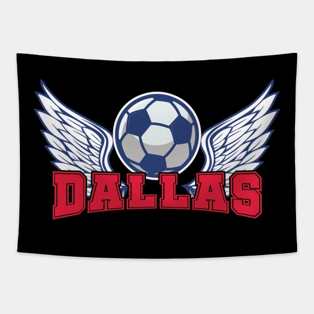 Dallas Soccer Tapestry by JayD World