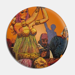 Sahara Desert - Death at Sunrise (Unique Art) Pin