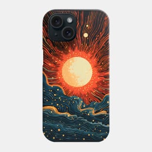 Cosmic Canvas: Whimsical Art Prints Featuring Abstract Landscapes, Galactic Wonders, and Nature-Inspired Delights for a Modern Space Adventure! Phone Case