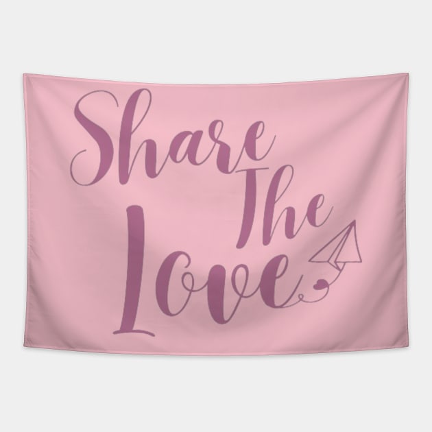 Share the Love Valentine Tapestry by Alexander S.
