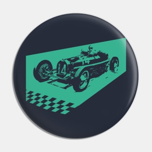 retro racing Pin