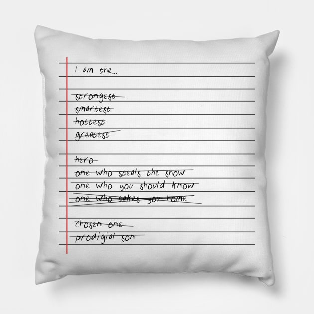 Ron's Checklist Pillow by metanoiias