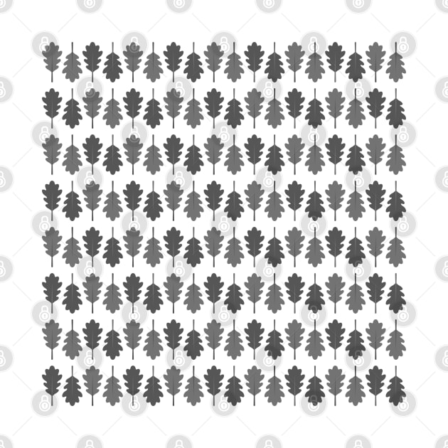 Oak Leaves Pattern (Grey) by John Uttley