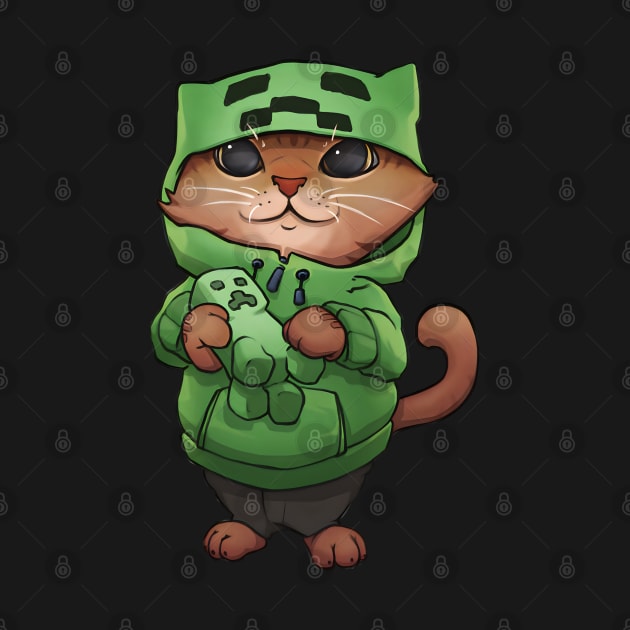 Creeper Cat by puffstuff