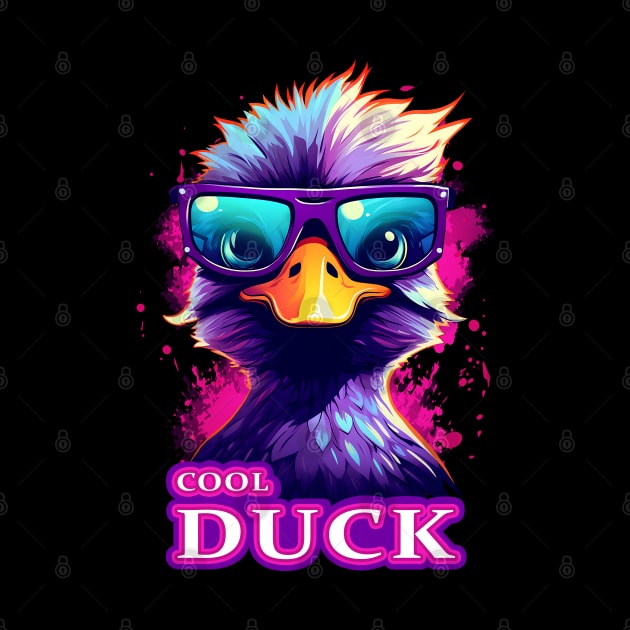 Dapper Quacker an Adorable Cool Duck With Glasses by Juka