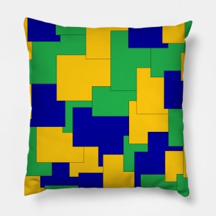 bluish colored squares Pillow