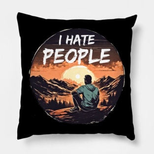 I-hate-people Pillow