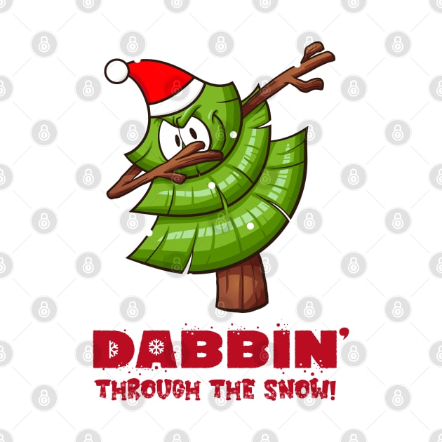 Dabbing Christmas Tree (on light colors) by Messy Nessie