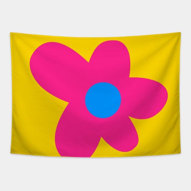 Pan Flower - Pansexual Flower Tapestry by Football from the Left