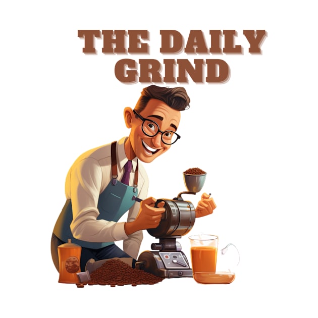 Coffee based design with a grinding reference to hard work by CPT T's