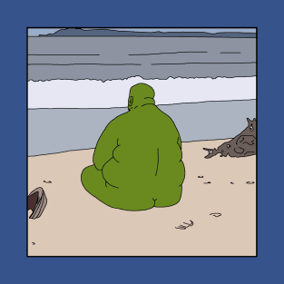 A Green Stone by the Sea T-Shirt