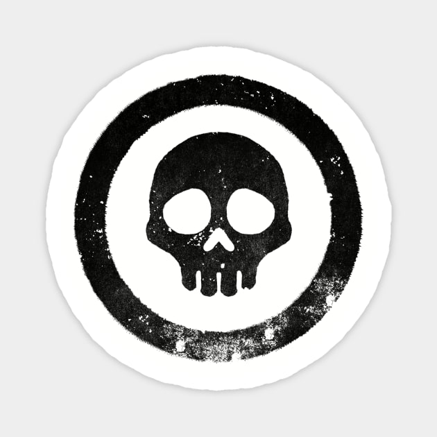 Basic Skull Magnet by RealmsOfNowhere