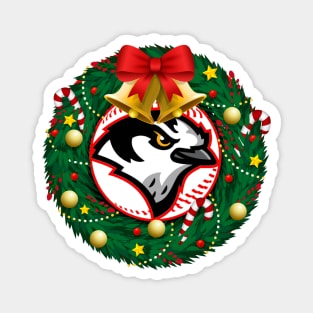 Christmas Wreath Jay Magnet