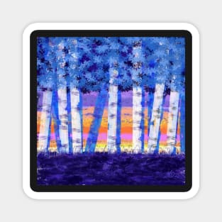 SUNRISE BIRCHES Magnet