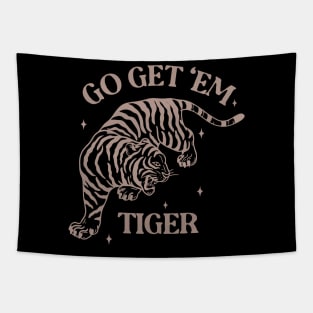 Vintage Go get Em Tiger Year of the Tiger Tapestry