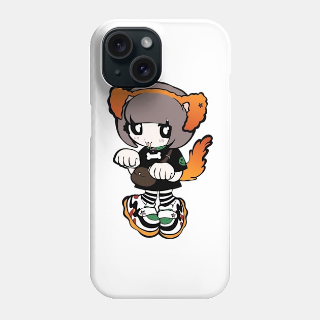 Emo Girl Cartoon Style Phone Case by Protoo