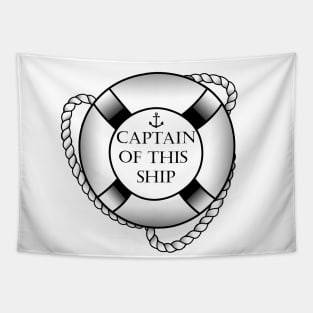 Captain of this ship t-shirt, Funny tee Tapestry
