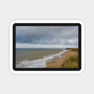 A view over Happisburgh beach from the cliffs Magnet