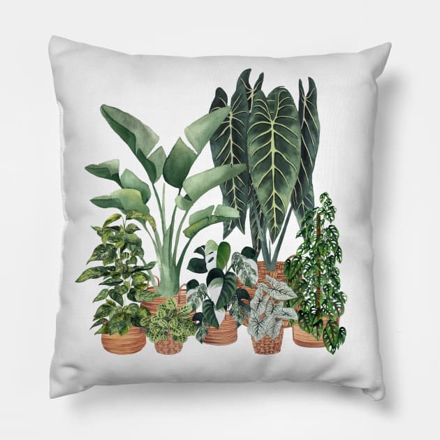 Plant Friends Pillow by Gush Art Studio 1