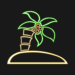 Neon Palm Tree T-Shirt