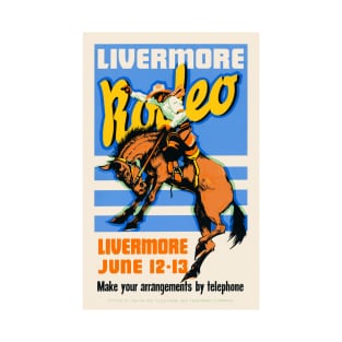 Livermore Rodeo USA Vintage Wall Art 1933 T-Shirt