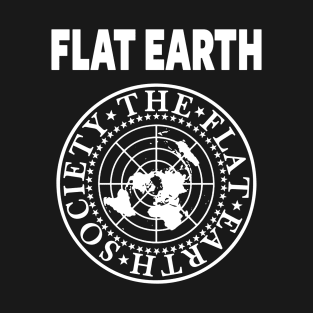 FLAT EARTH SHIRT, FLAT EARTH SOCIETY T-SHIRT, FLAT EARTHER T-Shirt