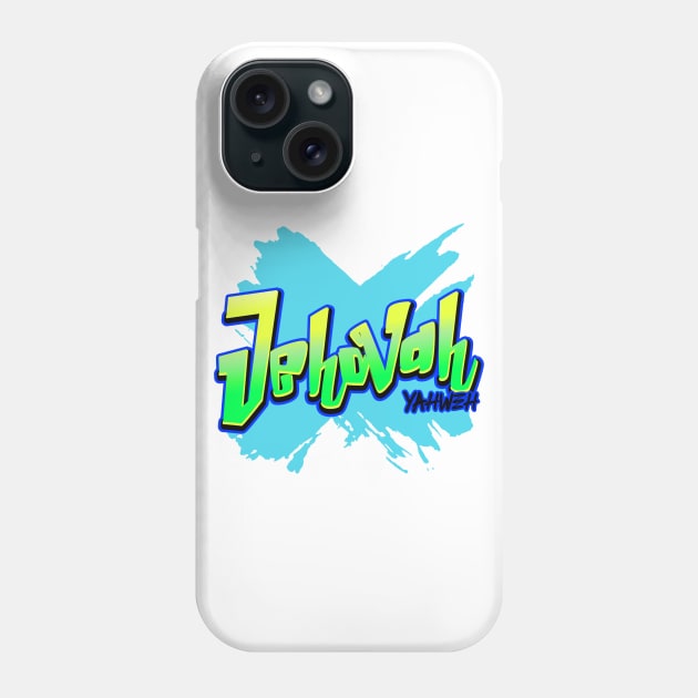 Jehovah-Yahweh Spray Paint Christian Phone Case by MyVictory