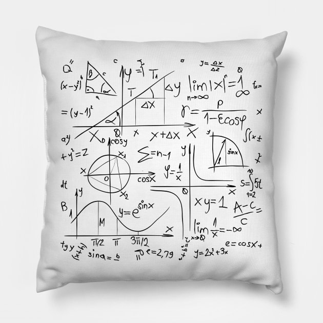 Math Freak Who? Pillow by kriitiika